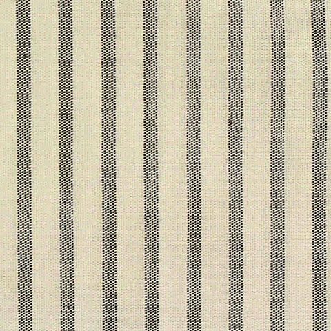 Dark Grey Vertical-Stripe Poplin, Cotton