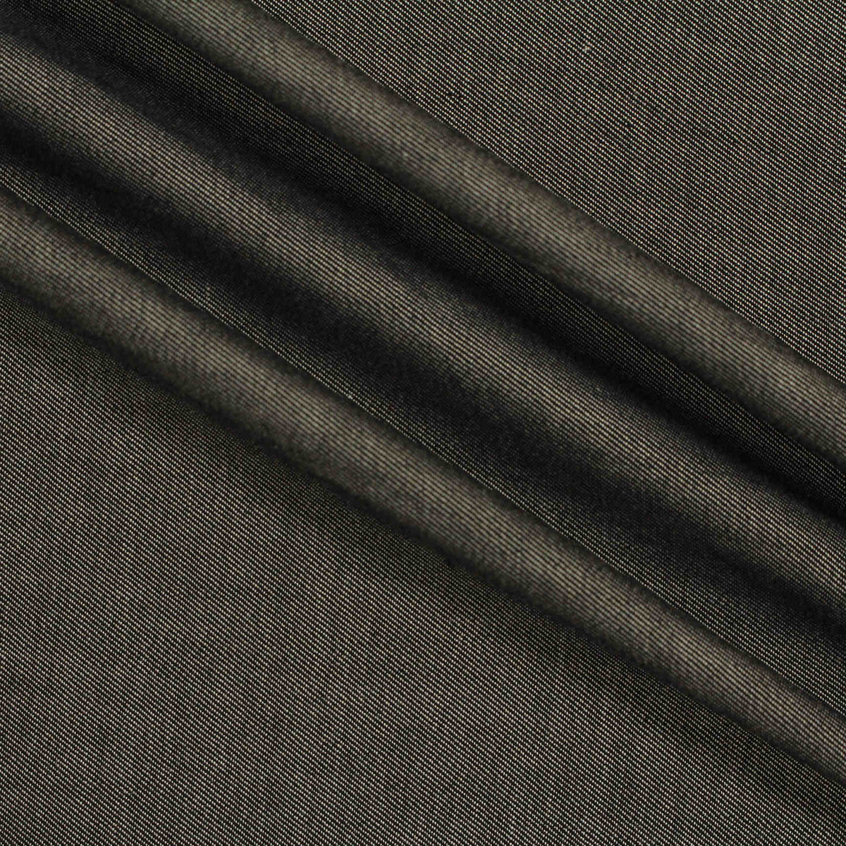 100% Cotton Chambray Fabric, 145 cm — Brown