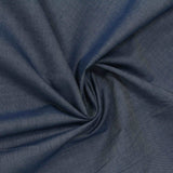 100% Cotton Chambray Fabric, 109 gsm, 145 cm — Navy