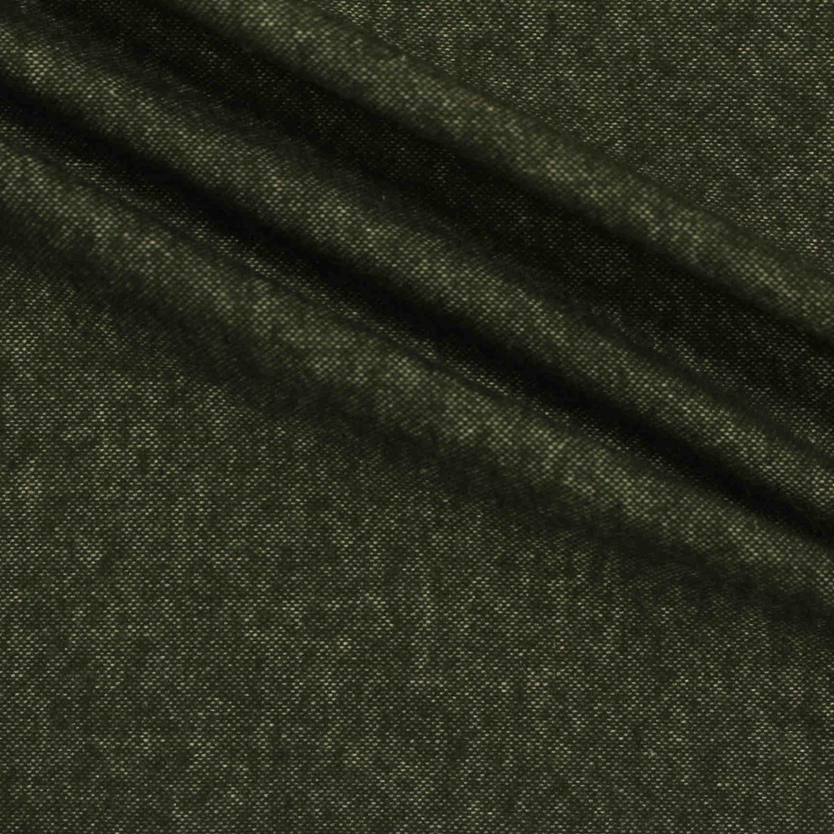 Dark Green Marl Oxford, Cotton