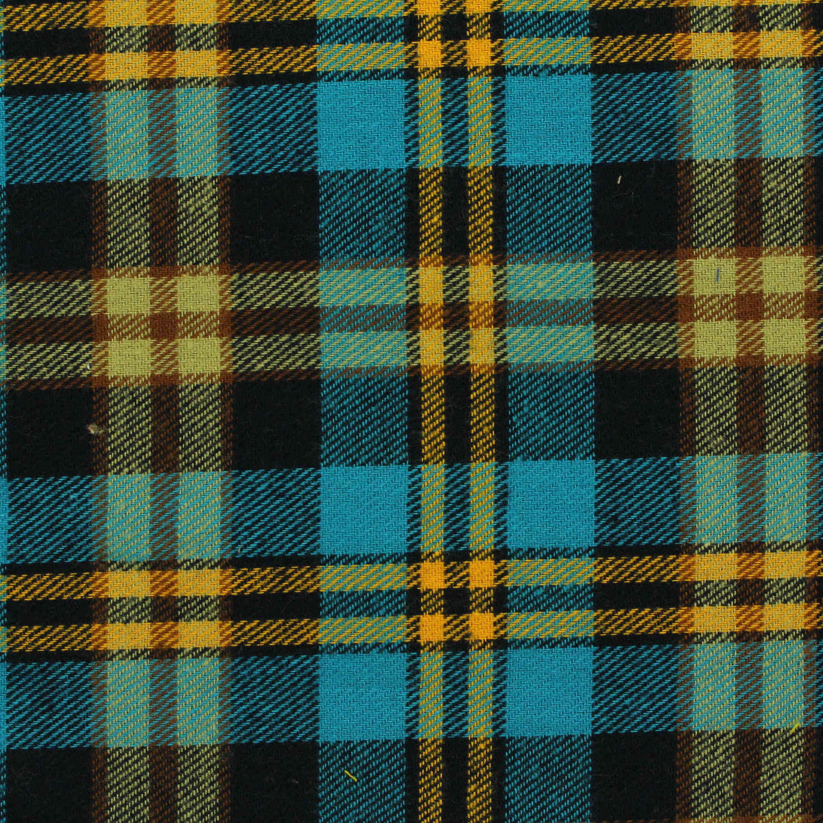 Black Plaid Twill, Cotton, 145 cm, ref EF-206441
