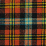 Orange Plaid Twill, Cotton