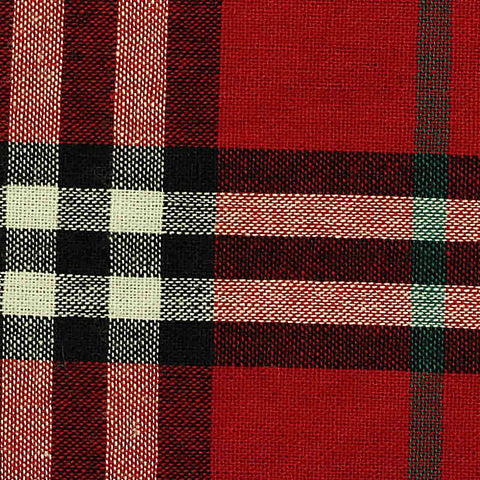 Red Plaid Woven, Cotton, 125 gsm, 145 cm, ref EF-206452