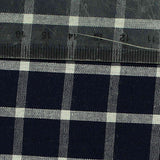 Navy Check Poplin, Cotton — texture