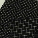 White Grid Poplin, Cotton