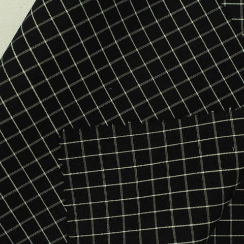 White Grid Poplin, Cotton, 145 cm, ref EF-206470