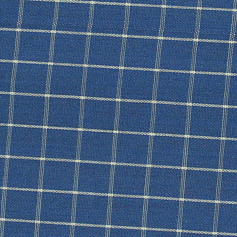 Blue Check Poplin, Cotton