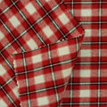 Red Plaid Woven, Cotton, 135 gsm
