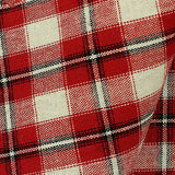 Red Plaid Woven, Cotton — texture
