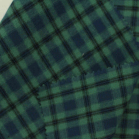 Green Plaid Woven, Cotton