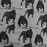 Animal Print Cotton Stretch Jersey Knit Fabric, 180 gsm, 170 cm — Grey — texture