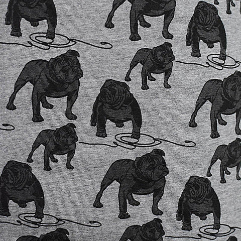 Animal Print Cotton Stretch Jersey Knit Fabric, 180 gsm, 170 cm — Grey