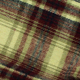 Burgundy Bold-Plaid Twill, Cotton — texture