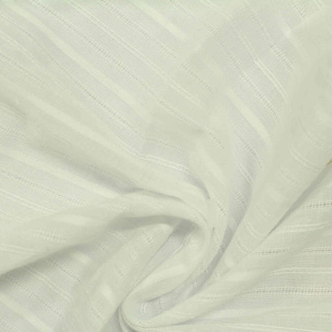 White Stripe Jacquard, Cotton