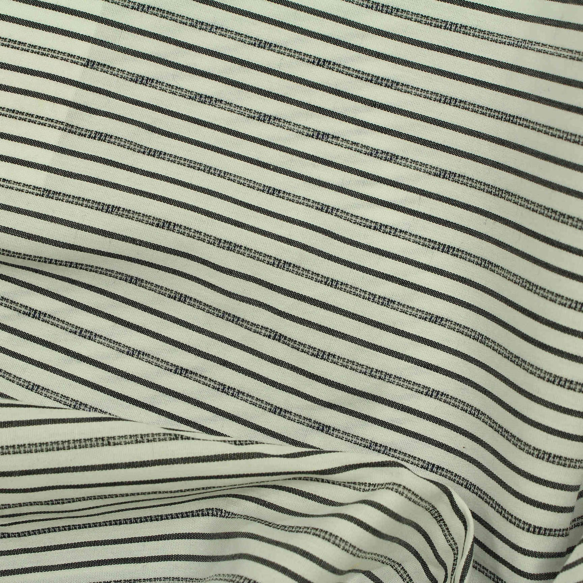 Black Stripes Woven, Cotton, 95 gsm