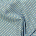 Light Blue Fine-Stripe Woven, Cotton