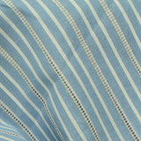 Light Blue Fine-Stripe Woven, Cotton — texture