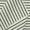 Navy Vertical-Stripe Poplin, Cotton