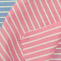 Pink Vertical-Stripe Poplin, Cotton