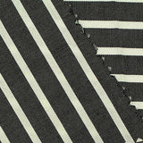 Black Stripe Poplin, Cotton — texture