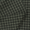 Dark Grey Check Woven, Cotton-Poly