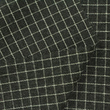 Dark Grey Check Woven, Cotton-Poly