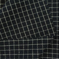 Black Grid Woven, Cotton-Poly