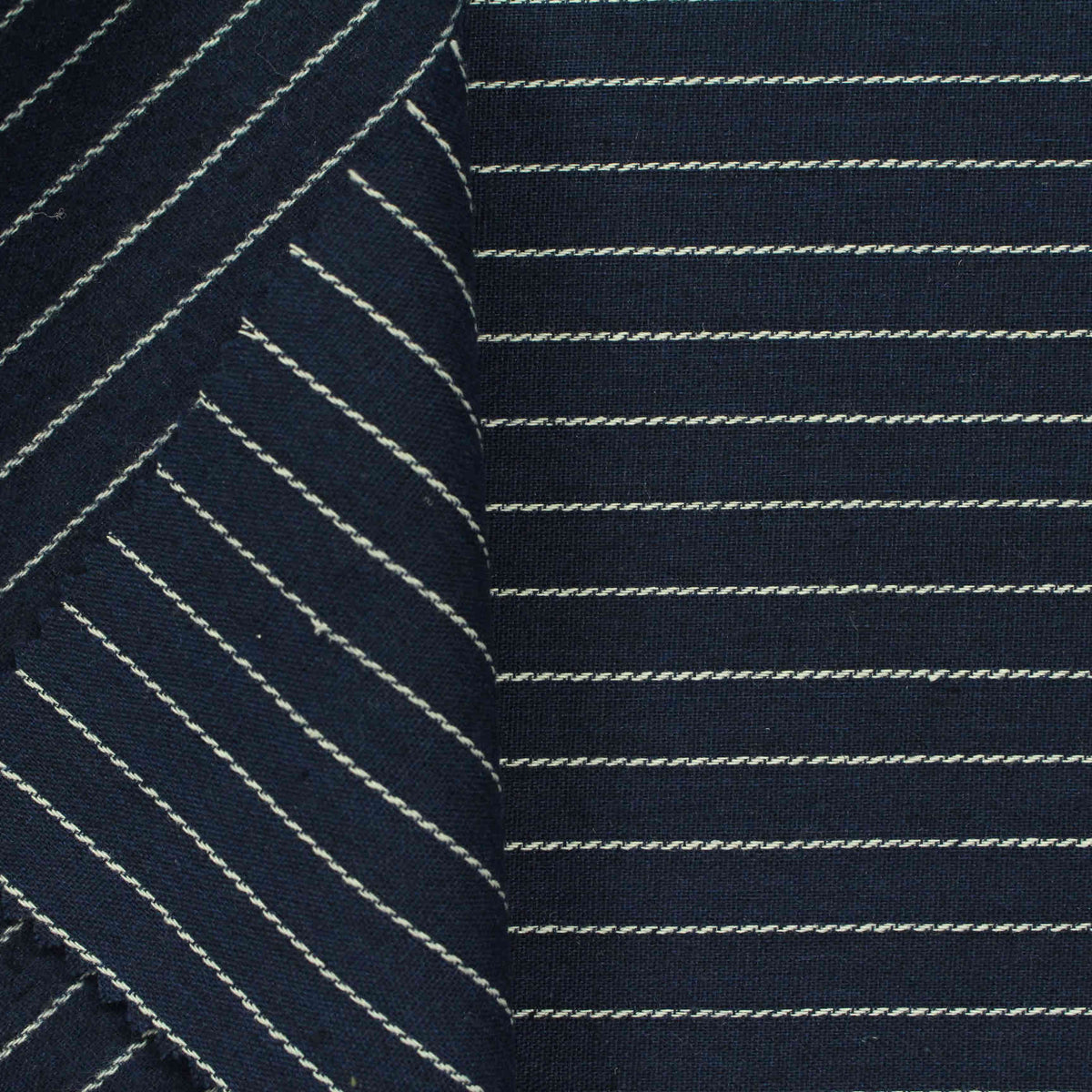 White Stripes Woven, Cotton-Poly
