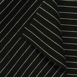 White Pinstripes Woven, Cotton-Poly