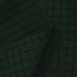 Dark Green Check Twill, Cotton-Poly