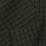 Dark Green Check Twill, Cotton-Poly