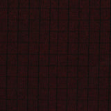 Dark Red Check Twill, Cotton-Poly