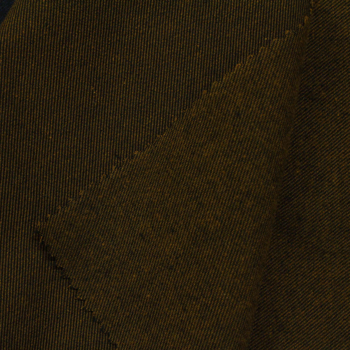 Dark Brown Marl Twill, Cotton-Poly