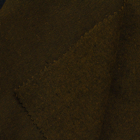 Dark Brown Marl Twill, Cotton-Poly