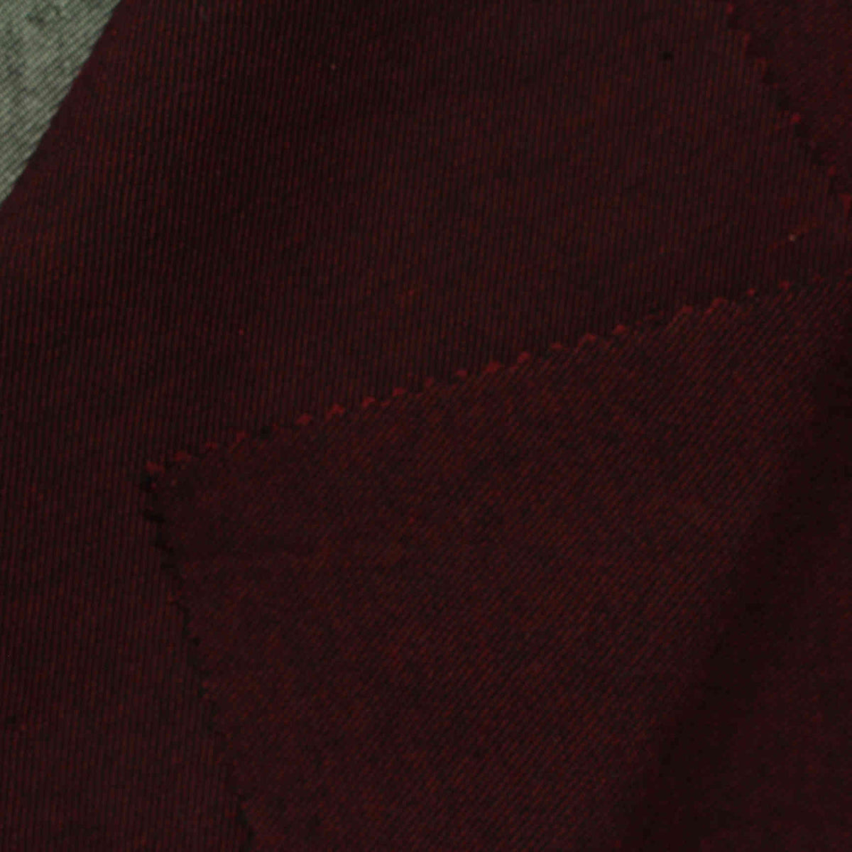 Dark Red Marl Twill, Cotton-Poly