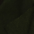 Dark Green Tone-on-Tone Jacquard, Cotton-Poly