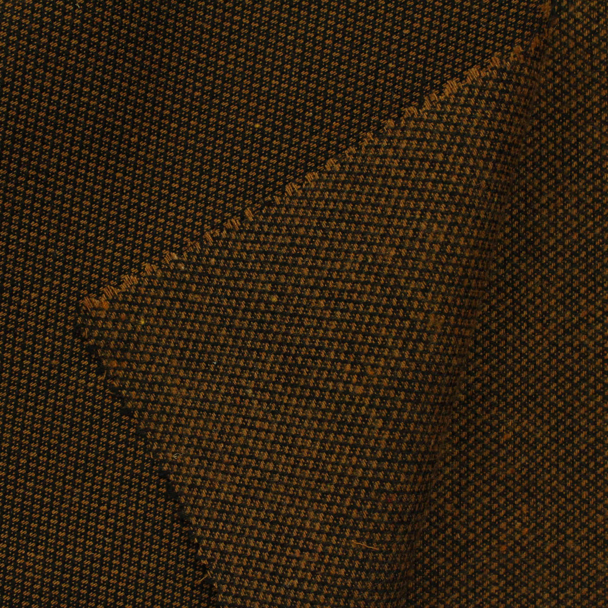 Dark Brown Marl Woven, Cotton-Poly