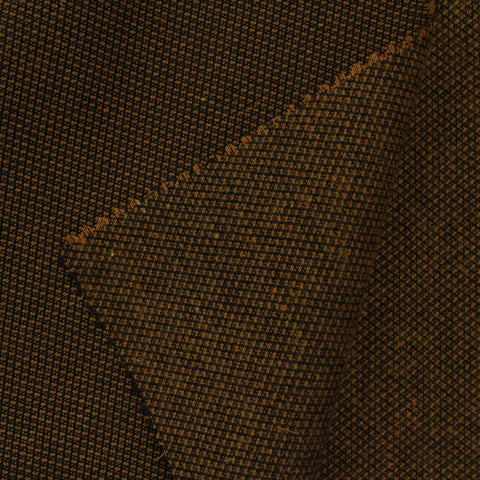 Dark Brown Marl Woven, Cotton-Poly