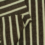 Dark Brown Stripe Woven, Cotton