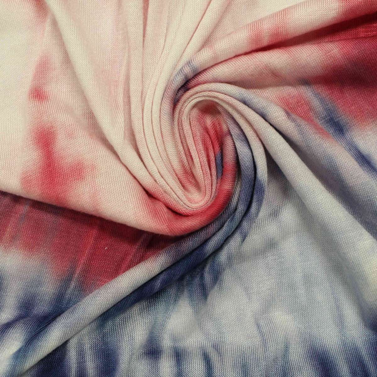 Red Abstract Knit, Viscose
