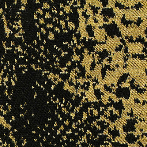 Black Snakeskin Interlock Knit, Polyester