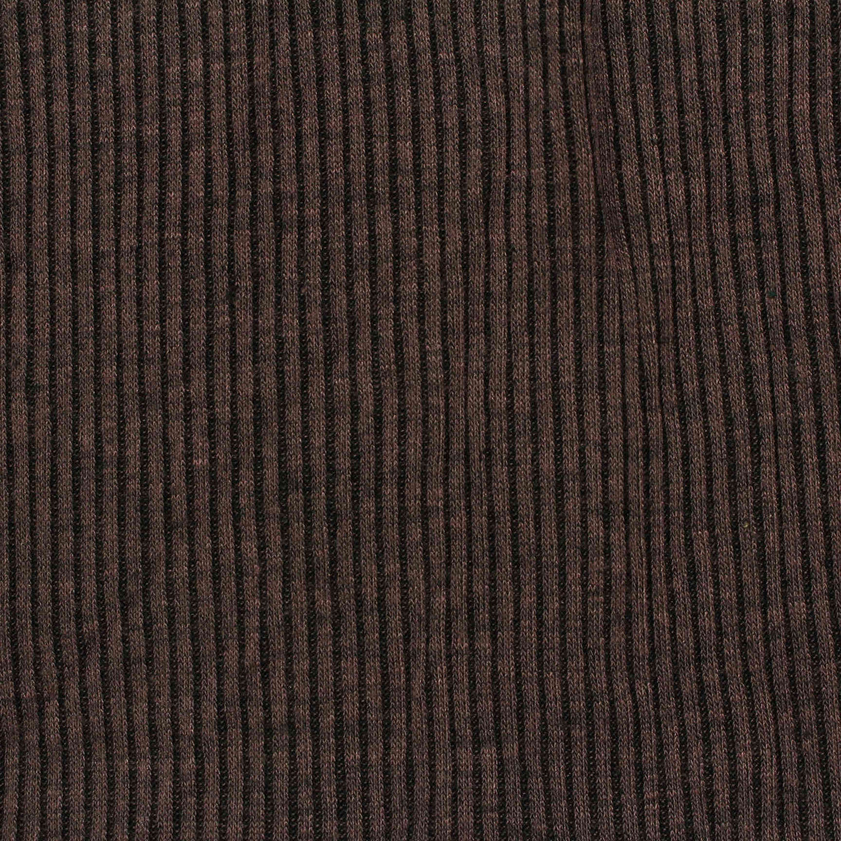 Heathered Brown Marl Rib Knit, Poly-Viscose