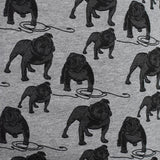 Animal Print Cotton Stretch Jersey Knit Fabric, 180 gsm, 170 cm — Grey