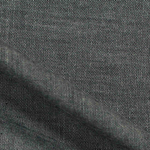 100% Cotton Chambray Fabric, 118 gsm, 145 cm — Grey