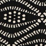 Black Geometric-Diamond Jacquard, Polyester — texture