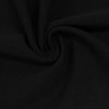 Polyester Stretch Knit Fabric, 236 gsm, 160 cm — Black
