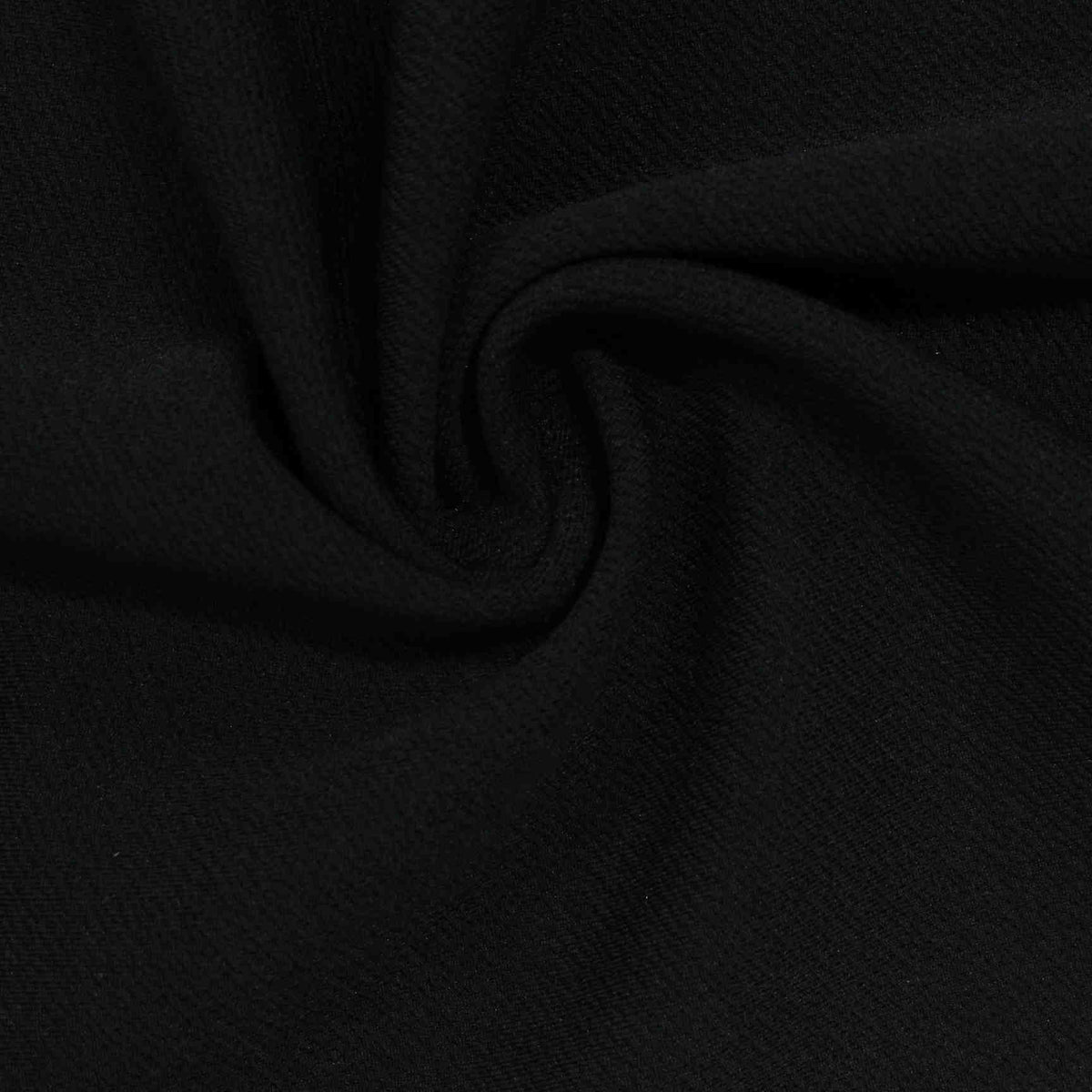 Polyester Stretch Knit Fabric, 236 gsm, 160 cm — Black