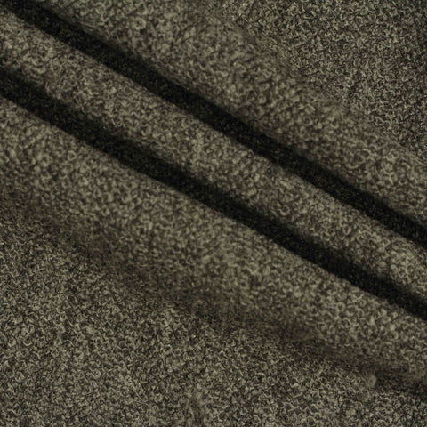 Light Grey Heathered-Marl Chunky Knit, Poly-Viscose, 488 gsm