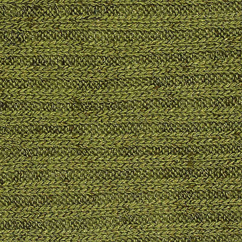 Green Marl Rib Knit, Viscose-Poly, 190 gsm