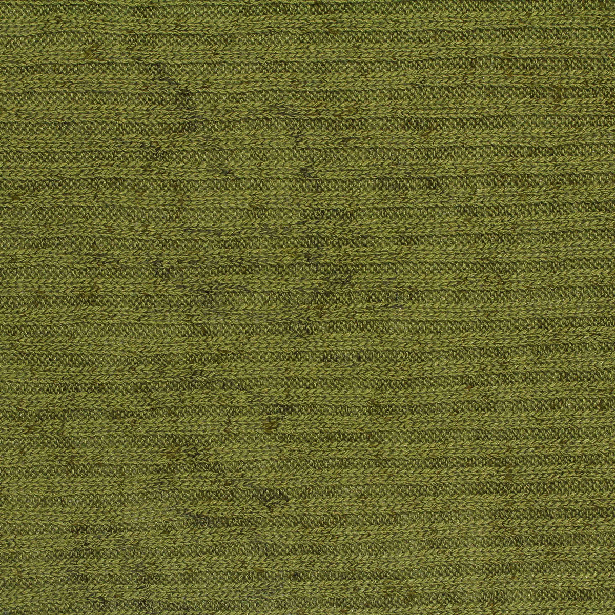 Green Marl Rib Knit, Viscose-Poly, 190 gsm